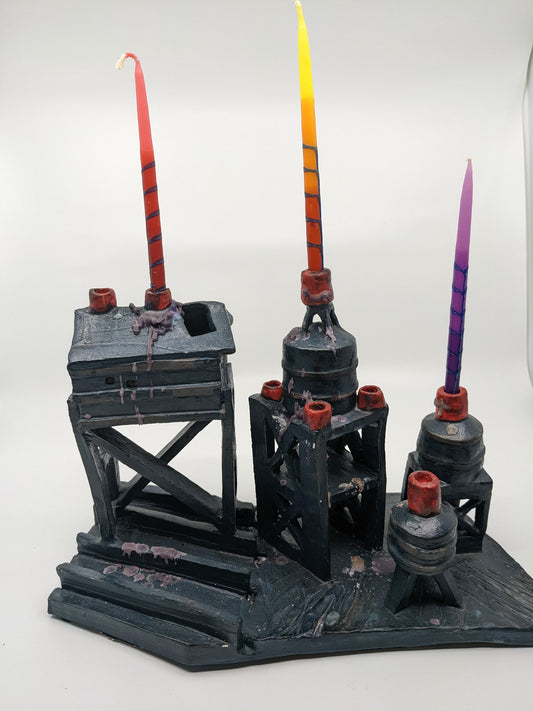 Industrial Menorah